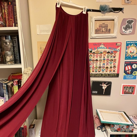 Burgundy OS convertible infinity bridesmaid dress - Picture 5 of 6